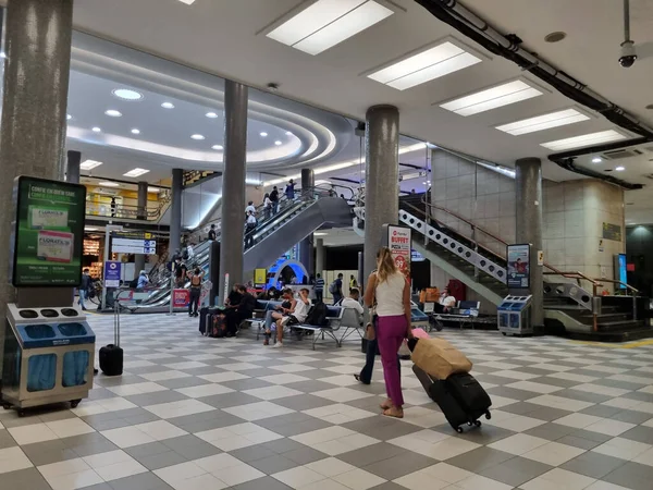 Ruch Pasażerski Lotnisku Congonhas Sao Paulo Marca 2022 Sao Paulo — Zdjęcie stockowe