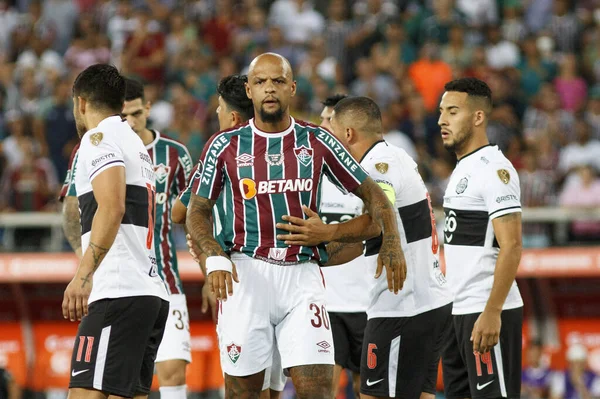 自由主义者足球杯 第三阶段 Fluminense和Olimpia Par 2022年3月9日 巴西里约热内卢 Fluminense和Olimpia 巴拉圭 之间的足球比赛 有效期为2022年自由球员杯第三阶段 — 图库照片