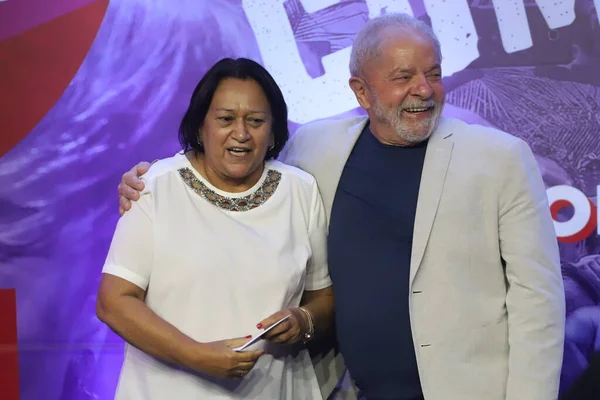 Bývalý Prezident Lula Účastní Setkání Ženami Sao Paulu Března 2022 — Stock fotografie