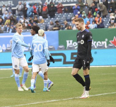 MLS (Major League Soccer): NYCFC Montreal 'e karşı. 12 Mart 2022, New York, ABD: NYCFC ve Montreal arasındaki futbol maçı Yankees Stadyumu, Bronx 'ta oynandı. NYCFC maçı 4 'e 1 kazandı.