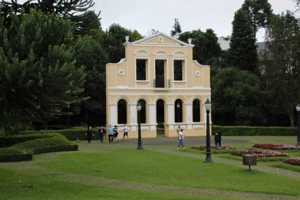 Movimento Visitantes Floresta Municipal Alemã Curitiba Março 2022 Curitiba Paraná — Fotografia de Stock