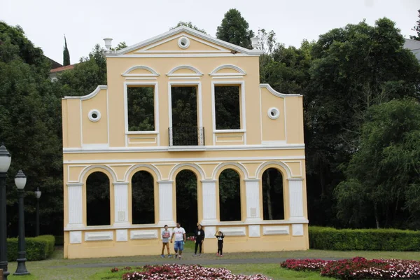 Movimiento Visitantes Bosque Municipal Alemán Curitiba Marzo 2022 Curitiba Paraná —  Fotos de Stock