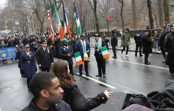 Mayor New York Eric Adams Participates Saint Patricks Day Parade — Stock Photo, Image