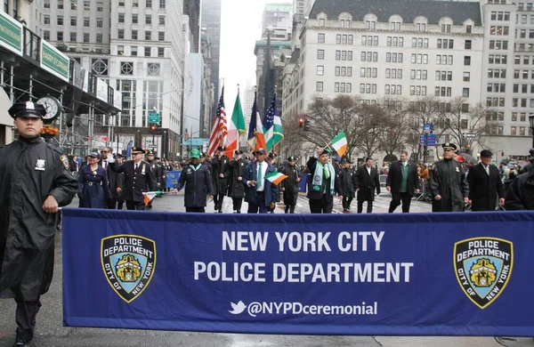 Alcalde Nueva York Eric Adams Participa Desfile Del Día San —  Fotos de Stock