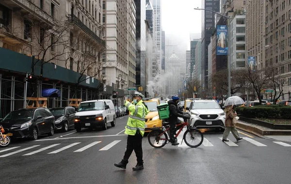 Aziz Patrick Günü Geçidi Nin Bir Sonucu Olarak Trafik Sıkışık — Stok fotoğraf