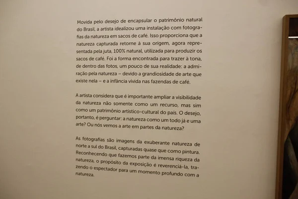 Exposición Nature Fotógrafa Brasileña Mariana Canet Museo Fotografía Curitiba Marzo — Foto de Stock