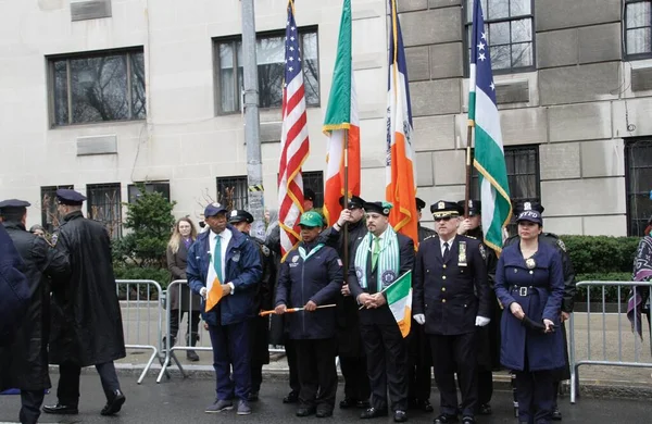 Eric Adams Maire New York Participe Défilé Saint Patricks Day — Photo
