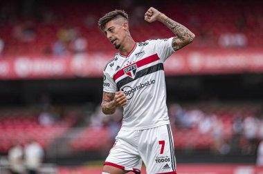 Paulista Futbol Şampiyonası: Sao Paulo ve Botafogo-SP. 19 Mart 2022, Sao Paulo, Brezilya: Sao Paulo ve Botafogo arasında oynanan futbol maçı, Paulista Futbol Şampiyonası 'nın son turu için geçerlidir.