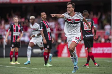 Paulista Futbol Şampiyonası: Sao Paulo ve Botafogo-SP. 19 Mart 2022, Sao Paulo, Brezilya: Sao Paulo ve Botafogo arasında oynanan futbol maçı, Paulista Futbol Şampiyonası 'nın son turu için geçerlidir.