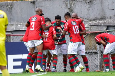 Paulista Futbol Şampiyonası - İkinci Lig Portekizce ve Portekizce 18 Mart 2022, Sao Paulo, Brezilya: Portekiz ve Portekiz arasında oynanan futbol maçı, Paulista Şampiyonası 'nın 15. turu için geçerli - İkinci Lig