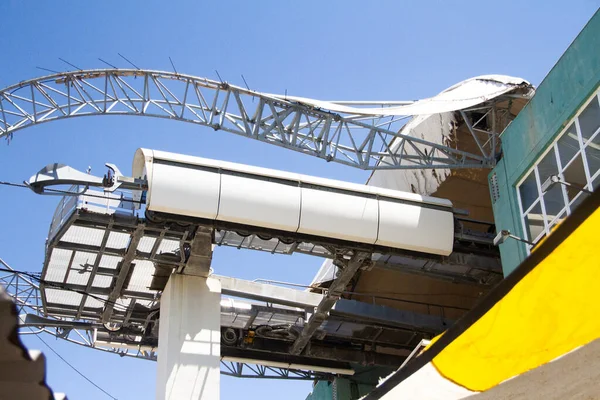 Government Rio Janeiro Begins Restoration Work Alemao Cable Car March — Stock Photo, Image