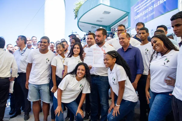 Regierung Von Rio Janeiro Beginnt Mit Restaurierungsarbeiten Der Seilbahn Alemao — Stockfoto