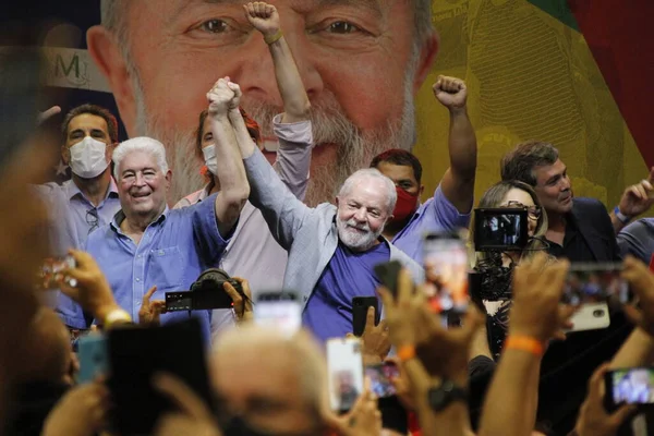 Former Brazilian President Luiz Inacio Lula Silva Participates Affiliation Former — Stock Photo, Image