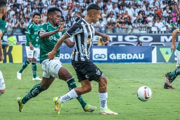 Mineiro足球锦标赛 Matletico Mg和Caldense 2022年3月19日 巴西米纳斯吉拉斯州贝洛奥里藏特 在米内罗体育场举行的最后一轮Mineiro足球锦标赛中 马竞Mg和Caldense之间的足球比赛 — 图库照片