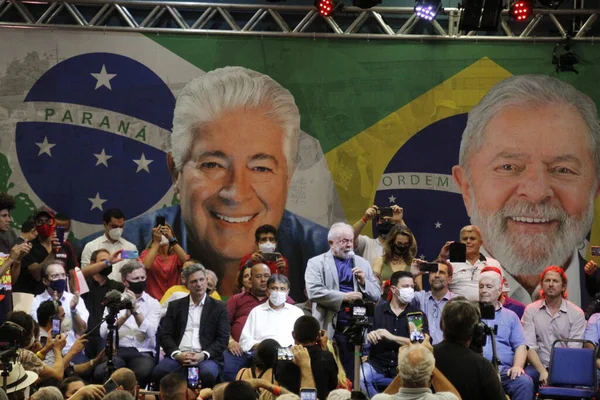 Presidente Brasileño Luiz Inácio Lula Silva Participa Afiliación Del Gobernador — Foto de Stock