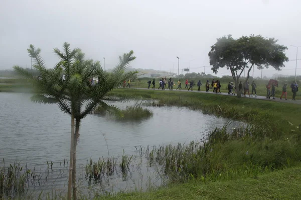Pinhais Deki Parkı Mart 2022 Pinhais Parana Brezilya Kötü Havaya — Stok fotoğraf