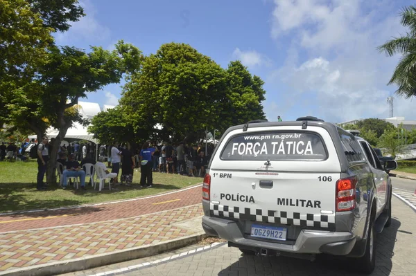Vojenská Policie Hasiči Rio Grande Norte Protestují Proti Opravě Platu — Stock fotografie