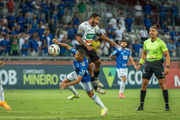 Halbfinale Der Fußballmeisterschaft Mineiro Cruzeiro Gegen Athletic Club März 2022 — Stockfoto