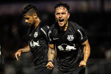 Paulista Futbol Şampiyonası çeyrek finalleri Red Bull Bragantino, Santo Andre 'ye karşı. 23 Mart 2022, Braganca Paulista, Sao Paulo, Brezilya: Paulista Futbol Ligi çeyrek finalleri için geçerli olan Red Bull Bragantino ve Santo Andre arasındaki futbol maçı 