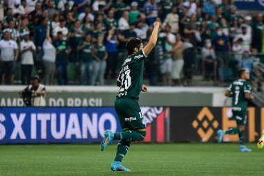 Paulista Futbol Şampiyonası çeyrek finali Palmeiras Ituano 'ya karşı. 23 Mart 2022, Sao Paulo, Brezilya: Sao Paulo 'daki Allianz Parque Stadyumu' nda yapılan Paulista Futbol Şampiyonası çeyrek final maçında Palmeiras ile Ituano arasında oynanan futbol maçı.