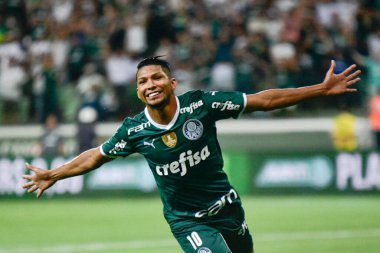 Paulista Futbol Şampiyonası çeyrek finali Palmeiras Ituano 'ya karşı. 23 Mart 2022, Sao Paulo, Brezilya: Sao Paulo 'daki Allianz Parque Stadyumu' nda yapılan Paulista Futbol Şampiyonası çeyrek final maçında Palmeiras ile Ituano arasında oynanan futbol maçı.