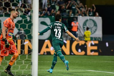 Paulista Futbol Şampiyonası çeyrek finali Palmeiras Ituano 'ya karşı. 23 Mart 2022, Sao Paulo, Brezilya: Sao Paulo 'daki Allianz Parque Stadyumu' nda yapılan Paulista Futbol Şampiyonası çeyrek final maçında Palmeiras ile Ituano arasında oynanan futbol maçı.