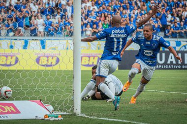 Mineiro Futbol Şampiyonası Yarı Finali: Atletik ve Cruzeiro. 26 Mart 2022, Belo Horizonte, Minas Gerais, Brezilya: Mineirao 'da düzenlenen Mineiro Futbol Şampiyonası Yarı Finali' nin dönüşü için geçerli olan Atletizm Kulübü ve Cruzeiro arasındaki futbol maçı 