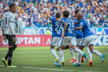 Mineiro Futbol Şampiyonası Yarı Finali: Atletik ve Cruzeiro. 26 Mart 2022, Belo Horizonte, Minas Gerais, Brezilya: Mineirao 'da düzenlenen Mineiro Futbol Şampiyonası Yarı Finali' nin dönüşü için geçerli olan Atletizm Kulübü ve Cruzeiro arasındaki futbol maçı 