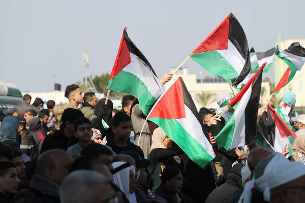 Anniversario Della Giornata Della Terra Gaza Marzo 2022 Gaza Palestina — Foto Stock