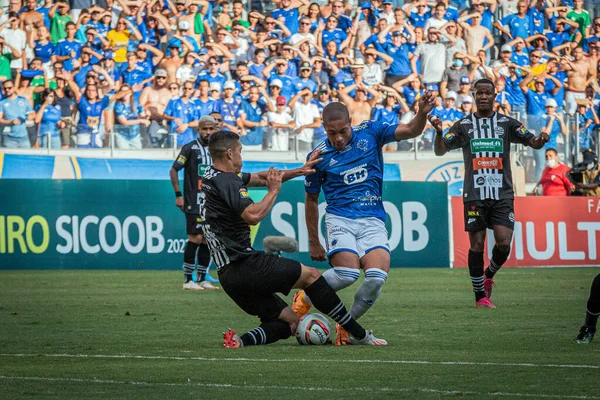Mineiro Futbol Şampiyonası Yarı Finali: Atletik ve Cruzeiro. 26 Mart 2022, Belo Horizonte, Minas Gerais, Brezilya: Mineirao 'da düzenlenen Mineiro Futbol Şampiyonası Yarı Finali' nin dönüşü için geçerli olan Atletizm Kulübü ve Cruzeiro arasındaki futbol maçı 