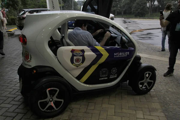 Curitiba Municipal Guard Ontvangt 100 Elektrische Auto Maart 2022 Curitiba — Stockfoto