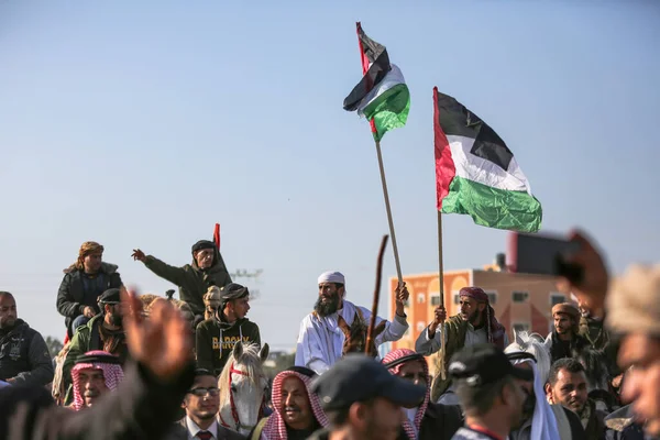 Dia Terra Celebrado Gaza Palestina Março 2022 Gaza Palestina Palestinos — Fotografia de Stock