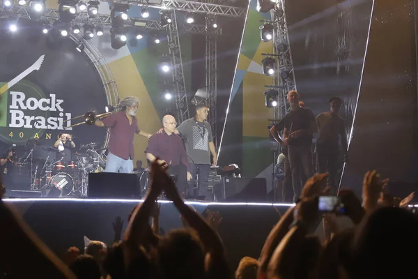 Band Paralamas Sucesso Treedt Het Rock Music Festival Brazilië Jaar — Stockfoto