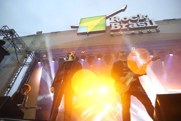 Band Biquini Cavadao Treedt Het Rock Music Festival Brazilië Jaar — Stockfoto