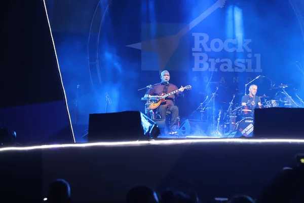 Band Paralamas Sucesso Performs Rock Music Festival Brazil Years Sao — Stock Photo, Image