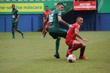 Amazonense Futbol Şampiyonası - Finaller: Manaus ve Princesa do Solimoes: 30 Mart 2022, Manaus, Amazonas, Brezilya: Manaus ve Princesa do Solimoes arasındaki futbol maçı, Amazonense Futbol Şampiyonası 'nın ilk çarpışması için geçerlidir.