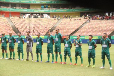 Amazonense Futbol Şampiyonası - Finaller: Manaus ve Princesa do Solimoes: 30 Mart 2022, Manaus, Amazonas, Brezilya: Manaus ve Princesa do Solimoes arasındaki futbol maçı, Amazonense Futbol Şampiyonası 'nın ilk çarpışması için geçerlidir.