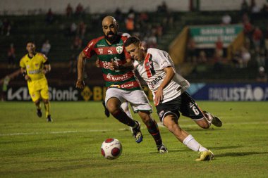 Paulista Futbol Şampiyonası - İkinci Lig Portekiz ve Primavera. 29 Mart 2022, Sao Paulo, Brezilya: Portekiz ve Primavera arasındaki futbol maçı, Paulista Futbol Şampiyonası çeyrek finalleri için geçerlidir - İkinci Lig (Serie A2)