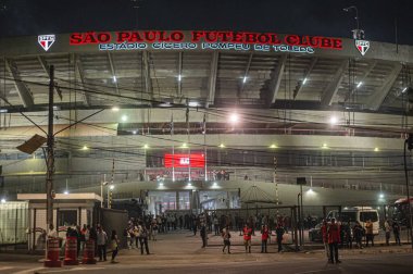 Paulista Futbol Şampiyonası Finalleri Sao Paulo ve Palmeiras. 30 Mart 2022, Sao Paulo, Brezilya: Morumbi Stadyumu 'nda yapılan Paulista Futbol Şampiyonası' nın ilk karşılaşması için geçerli olan Sao Paulo ve Palmeiras arasındaki futbol maçı