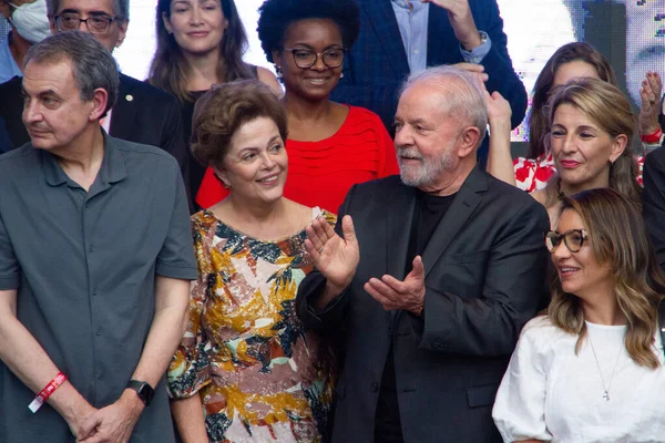 Bývalý Prezident Lula Účastní Mezinárodního Setkání State University Rio Janeiro — Stock fotografie