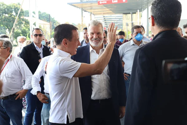 Gouvernement Sao Paulo Assure Liaison Entre Gare Luz Cptm Salle — Photo