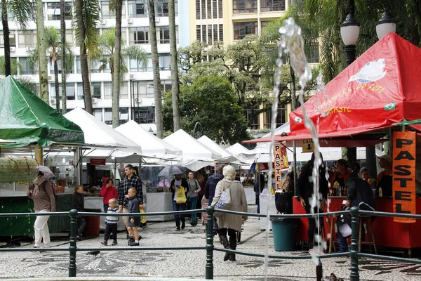 Feria Especial Pascua Celebra Centro Curitiba Abril 2022 Curitiba Paraná —  Fotos de Stock