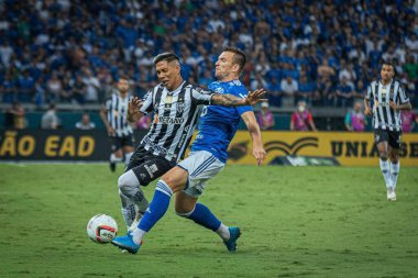 Mineiro Futbol Şampiyonası 2022 - Finaller: Atletico Mineiro Cruzeiro 'ya karşı. 2 Nisan 2022, Belo Horizonte, Minas Gerais, Brezilya: Mineiro 'da düzenlenen Mineiro Futbol Şampiyonası finali için geçerli olan Atletico Mineiro ve Cruzeiro arasındaki futbol maçı