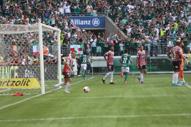 Paulista Futbol Şampiyonası - Finaller: Palmeiras Sao Paulo 'ya karşı. 3 Nisan 2022, Sao Paulo, Brezilya: Sao Paulo 'daki Allianz Parque Stadyumu' nda yapılan Paulista Futbol Şampiyonası finali için geçerli olan Palmeiras ile Sao Paulo arasında futbol maçı