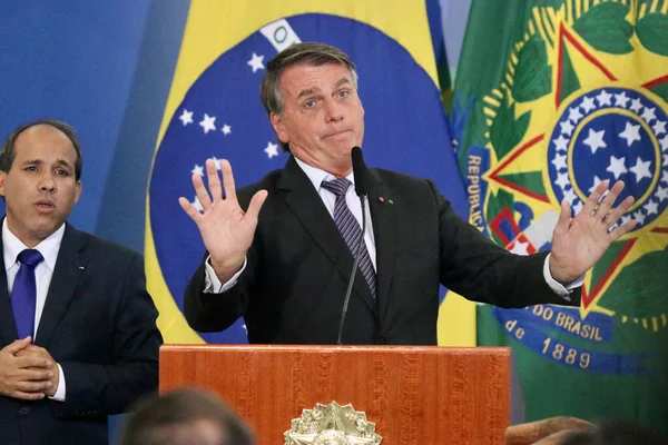 Solemnidad Inauguración Despedida Ministros Estado Del Gobierno Bolsonaro Marzo 2022 — Foto de Stock
