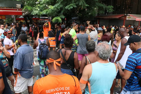 Stadtreiniger Blockieren Bei Protesten Rio Janeiro Straßen Der Copacabana April — Stockfoto