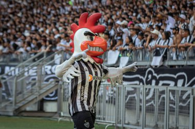 Brezilya Futbol Şampiyonası: Atletico-MG ve Internacional. 10 Nisan 2022, Belo Horizonte, Minas Gerais, Brezilya: Atletico-MG ve Internacional arasındaki futbol maçı, Brezilya Futbol Şampiyonası 'nın ilk turu için geçerlidir.