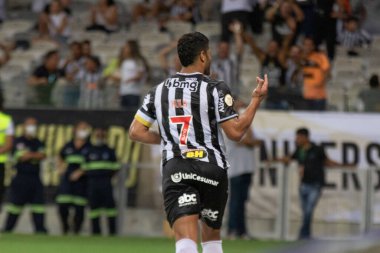 Brezilya Futbol Şampiyonası: Atletico-MG ve Internacional. 10 Nisan 2022, Belo Horizonte, Minas Gerais, Brezilya: Atletico-MG ve Internacional arasındaki futbol maçı, Brezilya Futbol Şampiyonası 'nın ilk turu için geçerlidir.