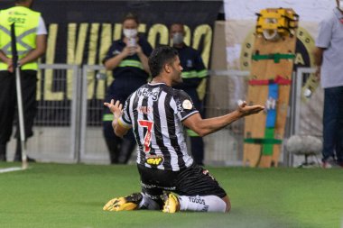 Brezilya Futbol Şampiyonası: Atletico-MG ve Internacional. 10 Nisan 2022, Belo Horizonte, Minas Gerais, Brezilya: Atletico-MG ve Internacional arasındaki futbol maçı, Brezilya Futbol Şampiyonası 'nın ilk turu için geçerlidir.