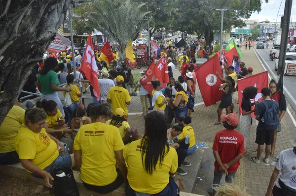 Göstericiler, Brezilya Cumhurbaşkanı Jair Bolsonaro 'nun Natal' daki hükümetini protesto ediyorlar. 9 Nisan 2022, Natal, Rio Grande do Norte, Brezilya: Göstericiler Brezilya Cumhurbaşkanı Jair Bolsonaro 'nun hükümetini protesto ettiler 